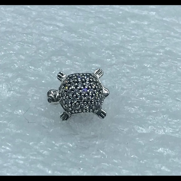 Pandora,”Pave Sea Turtle” Silver Charm (S925 ALE) #791538CZ A96-8 - Picture 2 of 4